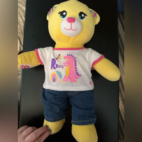 Tie-Dyed Yellow Build A Bear - Picture 1 of 7